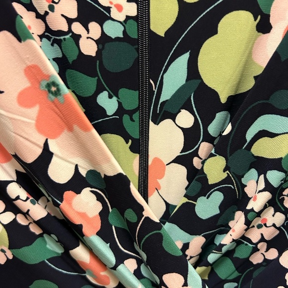 Tommy Hilfiger NWT Sz 8 Navy Blue & Multi Color Floral Dress - Picture 5 of 15